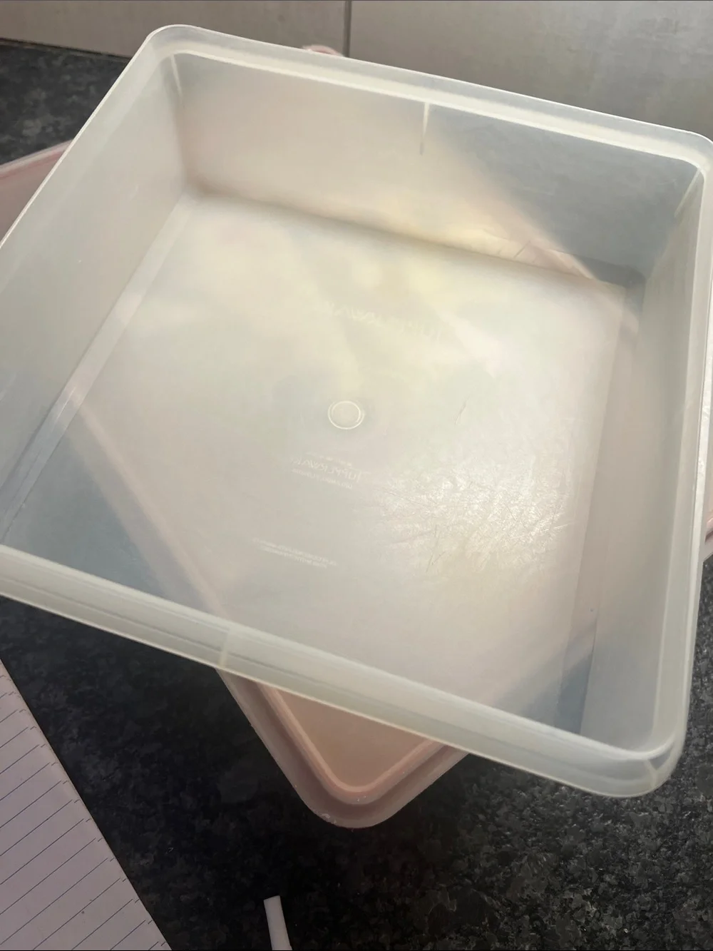 Tupperware white vintage
